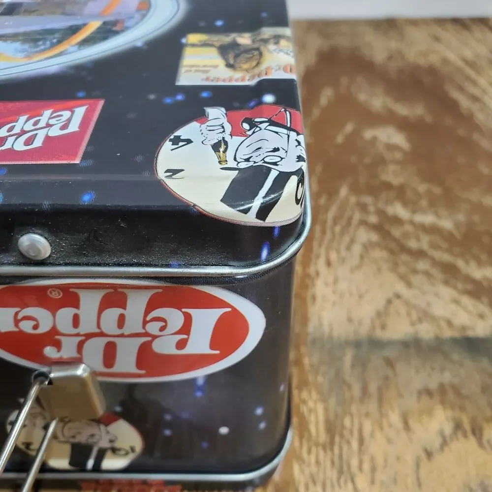 Vintage 2001 Dr Pepper McDonald's Metal Lunchbox Collectible Advertising Tin Box